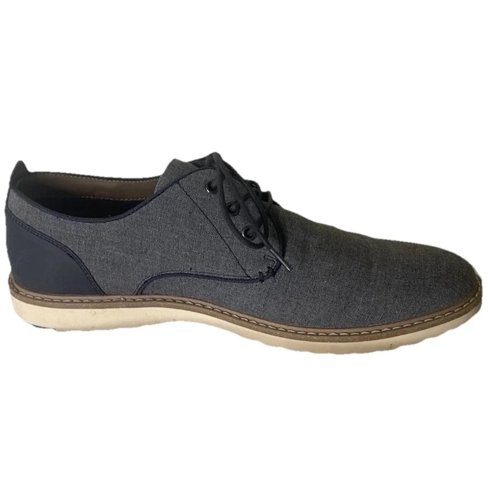 Hawker Rye Gray Men's Lace-up‎ Oxford Shoes Size 10 Dress/Casual